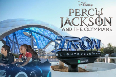 Try Not to React: “Percy Jackson” Stars Ride TRON Lightcycle/Run at Magic Kingdom