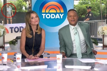 Nutjob accused of storming ‘Today’ set spotted in background of show before being busted: video