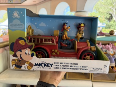 Mickey Mouse Main Street Fire Truck Toy at Disneyland and Online