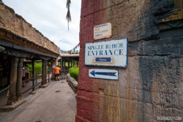 UPDATE: Expedition Everest Single Rider Sign Reinstalled Midday at Animal Kingdom