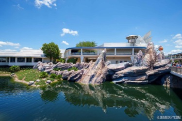 Final Themed Tower Removed From Tomorrowland Entrance at Magic Kingdom