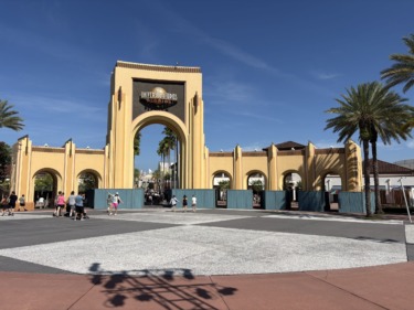 Construction Walls Expand at Universal Studios Florida Archway