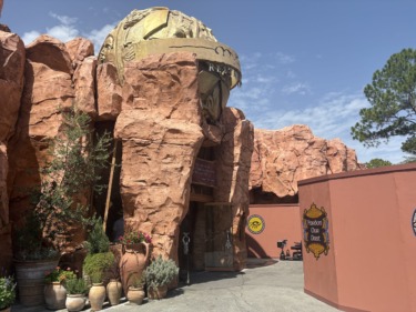 Construction Walls Up Outside Mythos in Universal Islands of Adventure