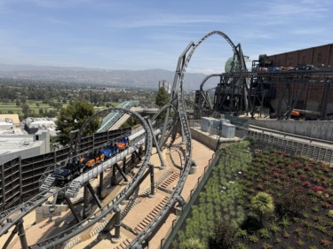 Ride Vehicles Doubling Up in Latest Fast & Furious: Hollywood Drift Coaster Testing at Universal Studios Hollywood