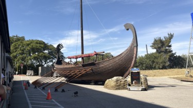 Boat Used for Filming of ‘The Odyssey’ Spotted at Universal Studios Hollywood