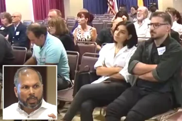 Ritzy LA neighborhood descends into bizarre shouting match over old people’s home plans: ‘He’s just a perv’