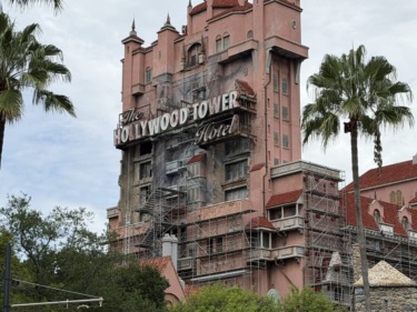 PHOTOS: Construction Expands to the Front of the Tower of Terror