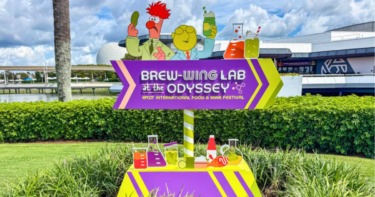 PHOTOS: Brew-Wing Lab Décor Has Arrived in EPCOT for the Food & Wine Festival!