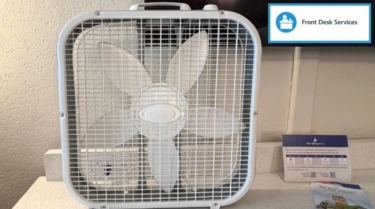 Disney Resort Front Desk Amenities: The Box Fan