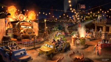 Disney Reveals Miss Fritter’s Daredevil Spin-Along for Piston Peak at Magic Kingdom