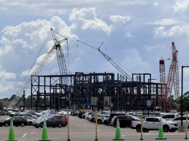 Photos: Monstrous Monstropolis Door Coaster Show Building Taking Shape on Disney’s Hollywood Studios Skyline