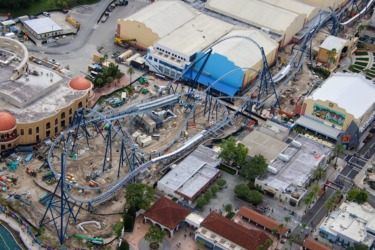 First Aerial Views of Completed Fast & Furious: Hollywood Drift Track at Universal Studios Florida