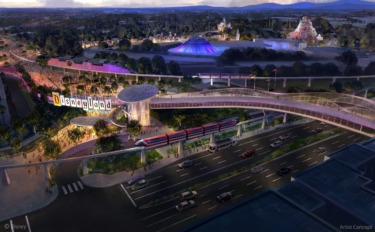 Disneyland Resort Updates Pedestrian Bridge Design in DisneylandForward Concept Art