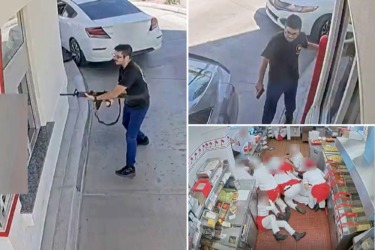 Horrifying footage shows In-N-Out mass shooter kill worker at drive-thru window — as terrified employees scramble for cover