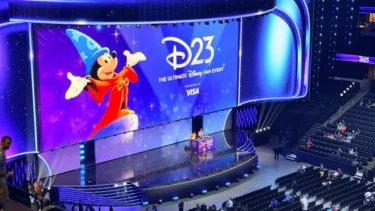 Overview of the Entertainment Showcase at D23 at the Honda Center.