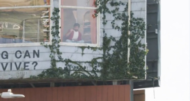 There’s A Man Living Inside A Billboard On Sunset Blvd.