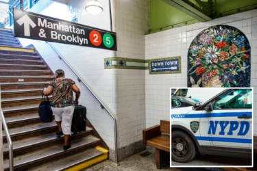 Crazed stranger randomly shoves woman onto NYC train tracks — then walks into psych clinic: cops, sources