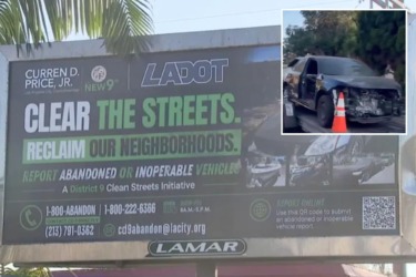 LA neighborhood launches drastic measure to clear streets of abandoned vehicles