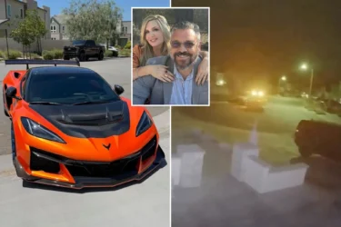 Moment brazen thieves steal $300K Corvette C8 ZR1 straight from California driveway