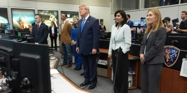 Trump calls ISS crew from Houston to praise space pioneers and offer ‘Oval Office time’