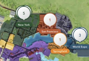 Map of Halloween Horror Nights 35 at Universal Orlando Resort