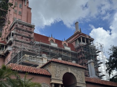 Tower of Terror Scaffolding Moves to Front, Painting Begins at Disney’s Hollywood Studios