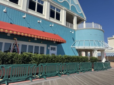 Awning Installed, Interior Work Happening at Former Jellyrolls in Disney’s BoardWalk