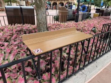 Disney Takes Away Trash Can Tables But Adds Railing Counters at EPCOT Ahead of Food & Wine Festival