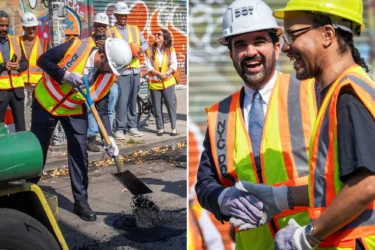 Mamdani brags about repairing 200K potholes — but he’s still behind his hero Bill de Blasio