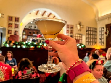 2024 dhs disney jollywood nights opening night jazzy holidays at hollywood brown derby spiced pear martini