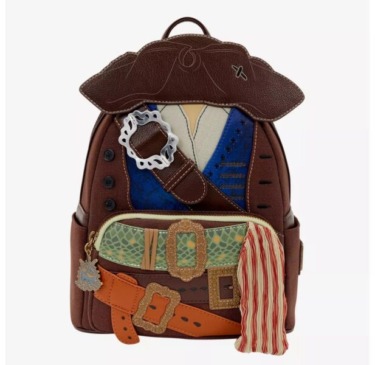 2026 loungefly disney the pirates of the caribbean jack sparrow figural mini backpack e1786141904553
