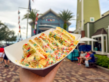 REVIEW: We Ordered ONE Slice of Cake at Disney Springs and Got a Small Building