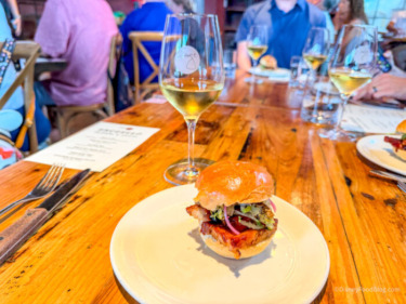 2026 wdw disney springs wine bar george sliders and somms pork belly slider and bomer 1