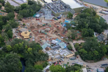 Aerial Photos Show Casita Framing and Carousel Progress in Tropical Americas