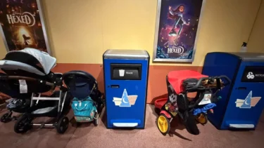 Fantasic themed solar powered trash cans spotted in magic of disney of animation 3
