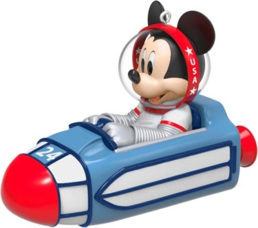 Hallmark keepsake mickey mouse christmas ornament 2024 disney space mountain clear for launch gifts for disney fans