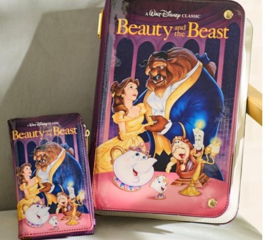 Loungefly disney beauty and the beast vhs tape figural mini backpack boxlunch exclusive e1790324420731