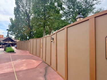 Photos: Frontierland Boardwalk Closes as Construction Continues on Piston Peak at Magic Kingdom