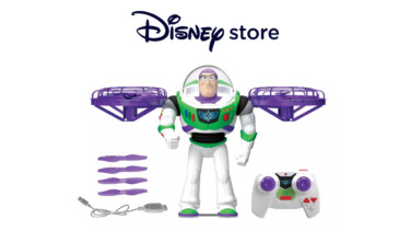 This is not falling with style flying buzz lightyear comes to disney store