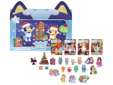 Bluey advent calendar cover