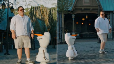 Josh gad olaf animatronic