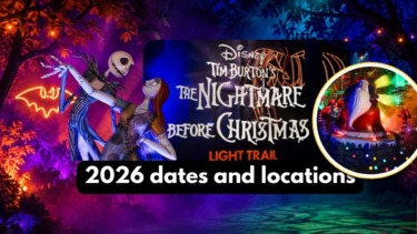 Nightmare before christmas light trail 2026 locations