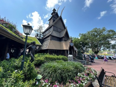 Wdw epcot norway stave church refurbishment 05 2024 7531
