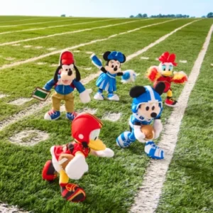 Disney store mickey and friends football plush collection