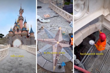 Disneyland Paris Shares Another Behind-the-Scenes Look at the Sleeping Beauty Castle Bridge Renovation