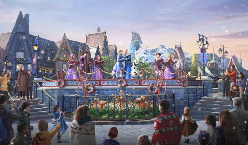 World of Frozen Christmas Disney Adventure World