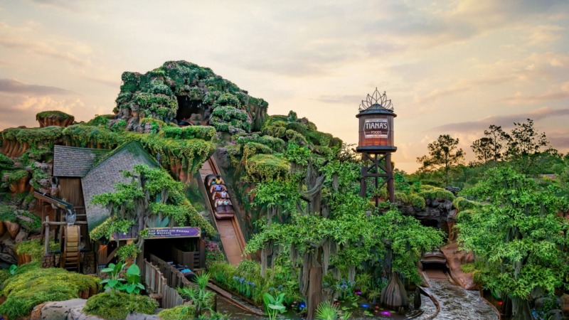 The exterior of Tiana’s Bayou Adventure