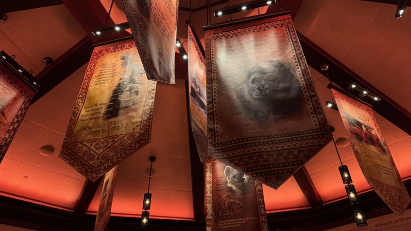 Tiffins Restaurant at Disney's Animal Kingdom Interior Banners