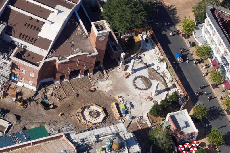 Entrance Brickwork Begins, More Coaster Track Installed at Monstropolis in Disney's Hollywood Studios